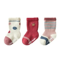 Lepršava pliš vrpca s otvorenim prstima udobne, udobne čarape za Gležnjače za malu djecu zimski parovi za dječake i djevojčice