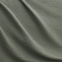Pamučna deka od vafla od pamuka, Zelena, veličine mumbo-mumbo