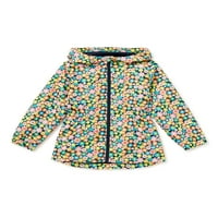Kišna jakna s cvjetnim printom za djevojčice, veličine 4 I Plus