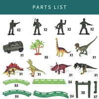 Dinosaur vlakovni set, trkačka staza za igračke dinosaura za djecu