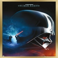 Zidni plakat kolaža Ratovi zvijezda: Obi-Van Kenobi-Darth Vader, 22.375 34 uokviren
