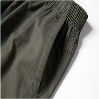 Sportske kratke hlače za muškarce na otvorenom s elastičnim strukom širokog kroja od pamuka, lagane brzosušeće kratke hlače za ribolov,