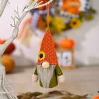 Božićni ukras sezone-privjesak od narančastog šešira od suncokreta s privjeskom od lampe