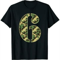 Vojnička maskirna majica s vojničkom 6. godišnjicom