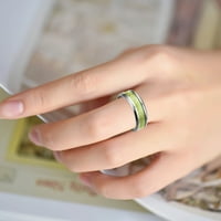 Prsten za žene, modna vječna ljubav, sjajni prsten od titanskog čelika, sjajni titanski fluorescentni prsten za muškarce, ženski