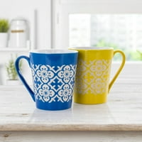 Gibson Home Windcrest 12. Set keramičkih čaša u obliku konusa u različitim bojama