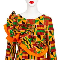 Afrička Ženska haljina s okruglim vratom za žene Od 99492