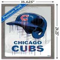 Chicago Cubs - plakat kaciga za kacigu, 14.725 22.375