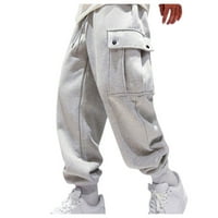 Muške hlače u donjem rublju, muške rastezljive golf hlače, lagane radne Ležerne hlače s džepovima u sivoj boji, 3 inča
