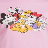 Ošišana grafička majica Mickey and Friends s kratkim rukavima s kratkim rukavima