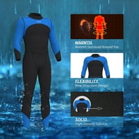 Odijela za ronjenje, surfanje, plivanje s dugim rukavima s patentnim zatvaračem za vodene sportove