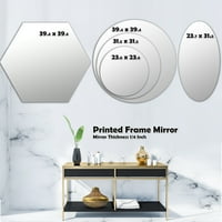 Designart 24 24 Moderno zidno ogledalo