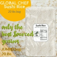 Globalni kuhar-sushi s kratkom rižom-kilogram vrećica za rasute proizvode