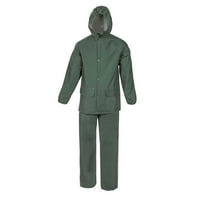 Omladinska kišna jakna od PVC-a-Zelena - Srednja