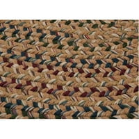12-metarski ručno tkani okrugli tepih u rustikalnom stilu