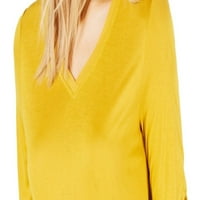 Ženska Osnovna majica s prozirnim završetkom u žutoj boji, Veličina u boji
