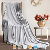 Domaće flanelske deke od flisa za kauč na razvlačenje ili sofu-mekane prekrivače veličine 330 inča-lagana topla Plišana deka od mikrovlakana