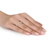 Carat T.W. Dijamantni 14KT žuto zlato vječni prsten