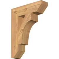 Ekena Millwork 1 2 W 14 D 18 H Westlake Slat Smooth Bracket, zapadni crveni cedar