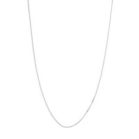 Ženska ogrlica od lanca Od 20 od 14k bijelog zlata sa senzorom i oznakom kvalitete opružnog prstena
