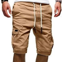 Trenažne kratke hlače za muškarce u ljetnim danima na otvorenom ležerni kombinezoni s džepovima u obliku krpica, sportske kratke