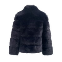 Plus size Ženski kaputi na rasprodaji Plus size ženski kratki kaput topli kaput dugih rukava gornja odjeća s dugim rukavima