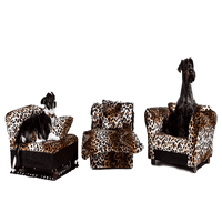 Keet Pet Set; Kauč, ležaljka i krevet u leopardu