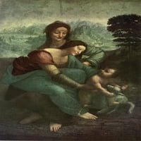 Plakat starih majstora Sveta Ana Leonarda Da Vincija