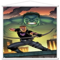 Comics of comics-Sokolovo oko i Hulk-optuženi plakat na zidu, 14.725 22.375