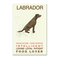 Zaštitni znak likovna umjetnost 'Labrador Print' platno umjetnost Michelle Campbell
