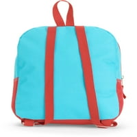 Mini ruksak za djevojčice za djevojčice plava i crvena djeca 12