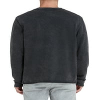 Majica dugi rukav Studio Men 's & Big men' s French Terry Garment Dye Roll Hem, veličine XS-3XL, muški pulover