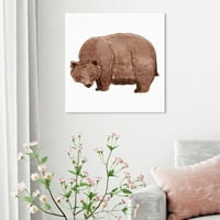 Wynwood Studio životinje zidne umjetničko platno ispisuje zoološki vrt i divlje životinje medvjeda - smeđa, bijela
