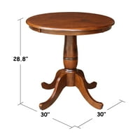 Stolni stol s okruglim vrhom od 30 i stolicama za espresso