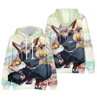 Majica s printom za žene i muškarce, Anime, ulična odjeća, majica s kapuljačom, 1, Veličina-dječja 160