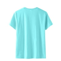 Bluze za žene modni casual Print za Dan neovisnosti, široke udobne majice, majice, bluza
