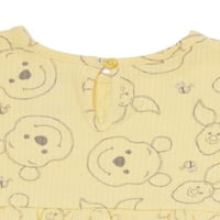 Disney Winnie The Pooh Baby Girls Top, hlače i traka za glavu, 3-komad set, veličine 0 3- mjeseci