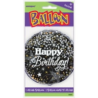 Jedinstveni blistavi rođendanski okrugli folijski balon, 18