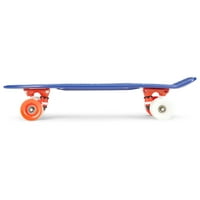 Tony Hawk 22 Mini Cruiser Sketeboard, Penny Style Skateboard za djecu i početnike, plava