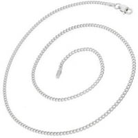Kubanska ogrlica od lanca od srebra, 16 do 30 inča, kopča od jastoga, Uniseks za žene, djevojke