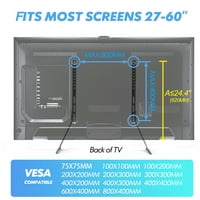 Universal Tabletop TV postolje za Samsung LED LCD TV -a s ravnim zaslonom F1TT06301MB