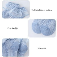 6 pari čipkastih čarapa za novorođenčad od 1 do 12 godina, princezine čarape s mašnom za djevojčice, proljetne i jesenske pamučne