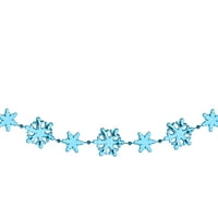 8 'Sjajna plava snježna pahulja u obliku perlica božićni vijenac