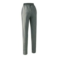Ženske hlače Casual labav hlače Sportska Moda Duge sportske hlače odijelo sivo-6 inča