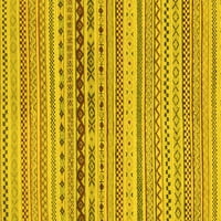 Moderni pravokutni tepisi za sobe u jednobojnoj žutoj boji, 5' 7'