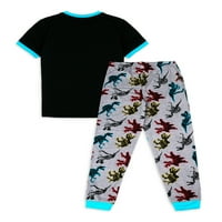 Jellifish Kids Boys Top kratki rukav i jogger hlače set za spavanje, veličine 4-16