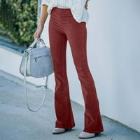 Hlače za žene modni ženski trendovi uklopljeni kroj udobne obične Ležerne lepršave hlače s džepovima 513406