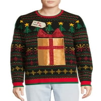 Zabavni džemperi za muškarce i velike muškarce ružni Božićni džemperi S dugim rukavima, veličine od 8 do 3 inča