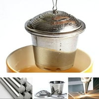 Set za kuhanje čaja - Infuzeri i metalna kutlača-cjedila od nehrđajućeg čelika za višekratnu upotrebu za čaj od rastresitog lišća