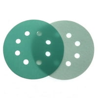 Brusni diskovi s 8 rupa, Kuka i petlja, mokri suhi PET film, zeleni brusni papir za poliranje